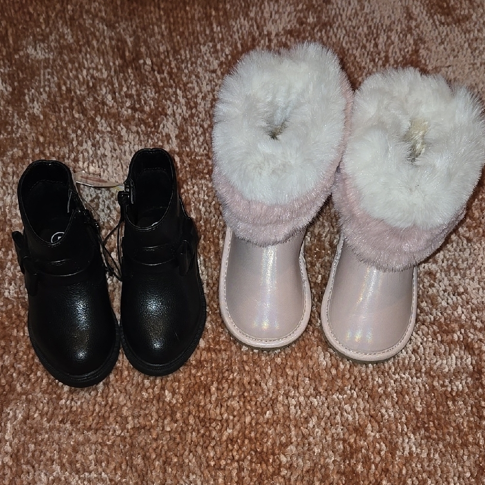 Children's place & Cat and jack girls toddler boot lot size 5 NWT